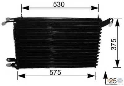 Конденсатор, кондиционер BEHR HELLA SERVICE HELLA купить