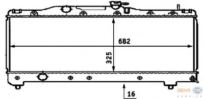Радиатор, охлаждение двигателя BEHR HELLA SERVICE HELLA купить