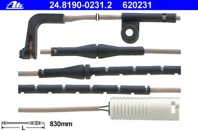 Сигнализатор, износ тормозных колодок ATE купить