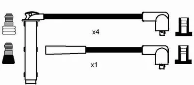 Комплект проводов зажигания NGK купить