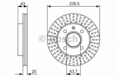 Тормозной диск BOSCH купить