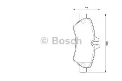 Комплект тормозных колодок, дисковый тормоз BOSCH купить