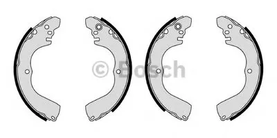 Комплект тормозных колодок; Комплект тормозных колодок, стояночная тормозная система BOSCH купить