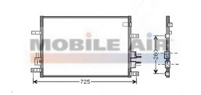 Конденсатор, кондиционер VAN WEZEL купить