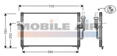 Конденсатор, кондиционер VAN WEZEL купить