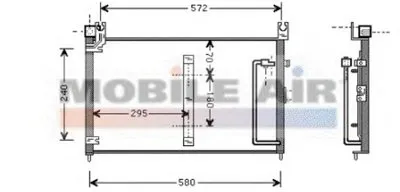 Конденсатор, кондиционер VAN WEZEL купить