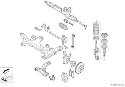 Рулевое управление; Подвеска колеса HERTH+BUSS JAKOPARTS купить