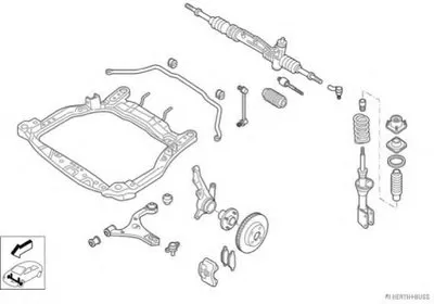 Рулевое управление; Подвеска колеса HERTH+BUSS JAKOPARTS купить