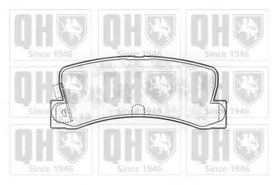 Комплект тормозных колодок, дисковый тормоз QUINTON HAZELL купить