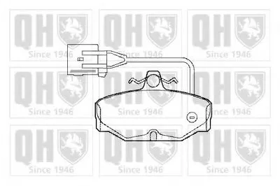 Комплект тормозных колодок, дисковый тормоз QUINTON HAZELL купить