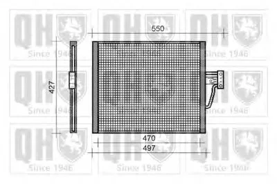 Конденсатор, кондиционер QUINTON HAZELL купить