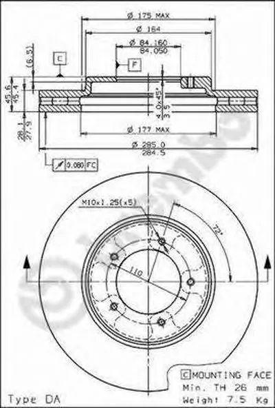 Тормозной диск AP купить