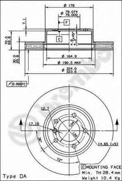 Тормозной диск COATED DISC LINE BREMBO купить