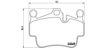 Комплект тормозных колодок, дисковый тормоз BREMBO купить