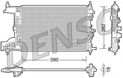 Радиатор, охлаждение двигателя DENSO купить