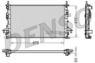 Радиатор, охлаждение двигателя DENSO купить