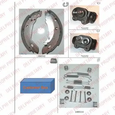 Комплект тормозных колодок DELPHI купить