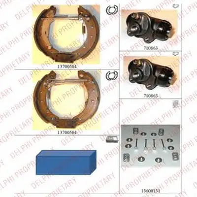 Комплект тормозных колодок DELPHI купить