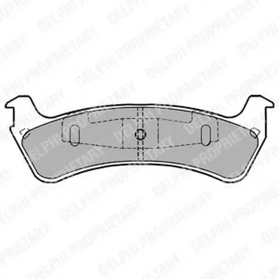 Комплект тормозных колодок, дисковый тормоз DELPHI купить