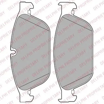 Комплект тормозных колодок, дисковый тормоз DELPHI купить
