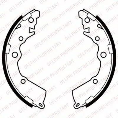 Комплект тормозных колодок DELPHI купить