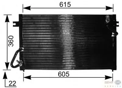 Конденсатор, кондиционер BEHR HELLA SERVICE купить