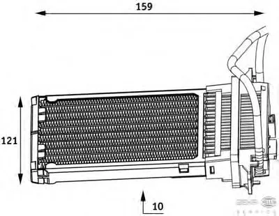 Теплообменник, отопление салона BEHR HELLA SERVICE купить