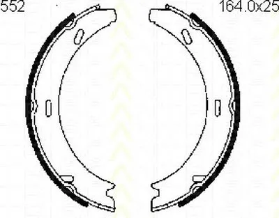 Комплект тормозных колодок, стояночная тормозная система TRISCAN купить