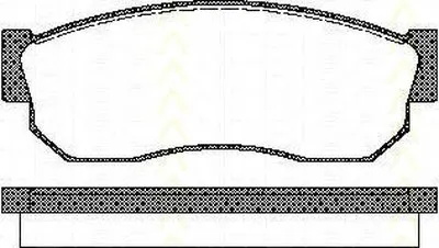 Комплект тормозных колодок, дисковый тормоз TRISCAN купить
