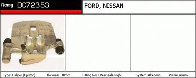 Тормозной суппорт Remanufactured REMY (Multiline) DELCO REMY купить