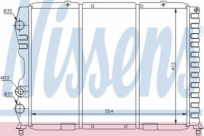 Радиатор, охлаждение двигателя NISSENS купить