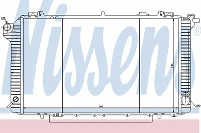Радиатор, охлаждение двигателя NISSENS купить