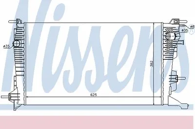 Радиатор, охлаждение двигателя NISSENS купить