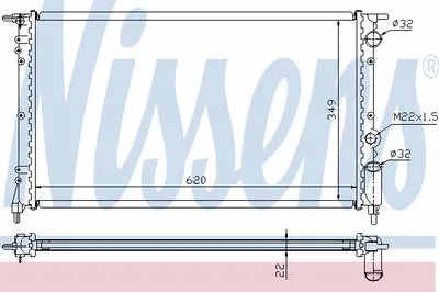 Радиатор, охлаждение двигателя NISSENS купить