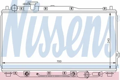 Радиатор, охлаждение двигателя NISSENS купить