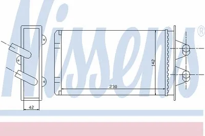 Теплообменник, отопление салона NISSENS купить