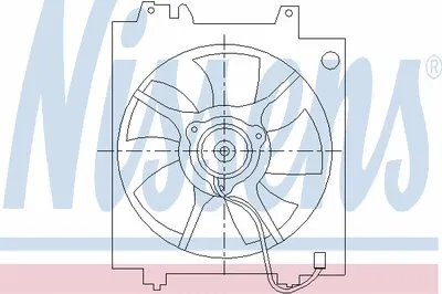 Вентилятор, конденсатор кондиционера NISSENS купить