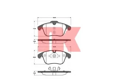 Комплект тормозных колодок, дисковый тормоз NK купить