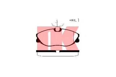 Комплект тормозных колодок, дисковый тормоз NK купить