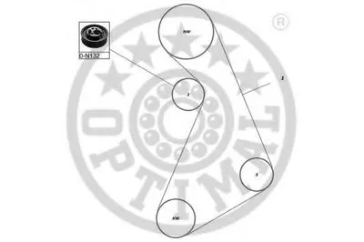 Комплект ремня ГРМ OPTIMAL купить
