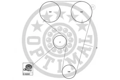 Комплект ремня ГРМ OPTIMAL купить