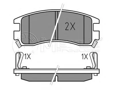 Комплект тормозных колодок, дисковый тормоз MEYLE купить