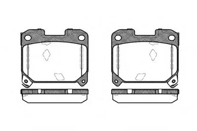 Комплект тормозных колодок, дисковый тормоз REMSA купить