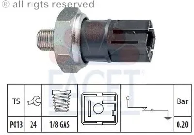 Выключатель с гидропроводом FACET купить