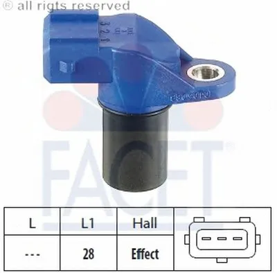 Датчик частоты вращения, управление двигателем; Датчик, положение распределительного вала FACET купить