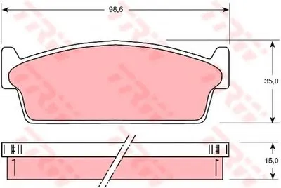 Комплект тормозных колодок, дисковый тормоз TRW купить