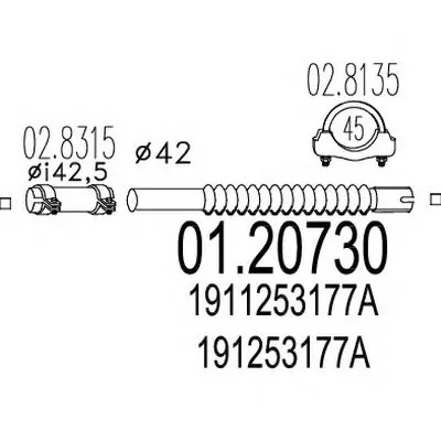 Гофрированная труба, выхлопная система MTS купить