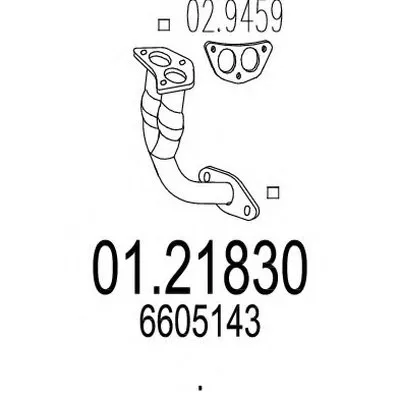 Труба выхлопного газа MTS купить