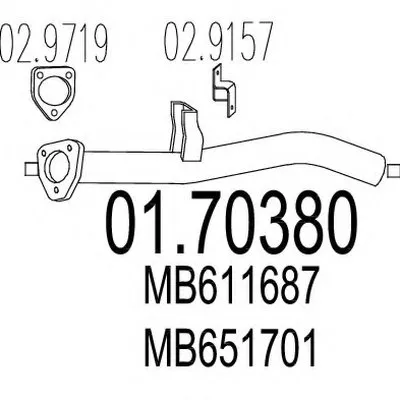 Труба выхлопного газа MTS купить