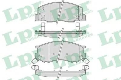 Комплект тормозных колодок, дисковый тормоз LPR купить